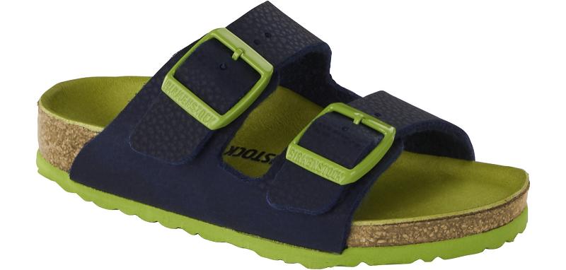 Birkenstock Birko-flor Narrow Arizona Børn Blå Grøn | DK 170NWY